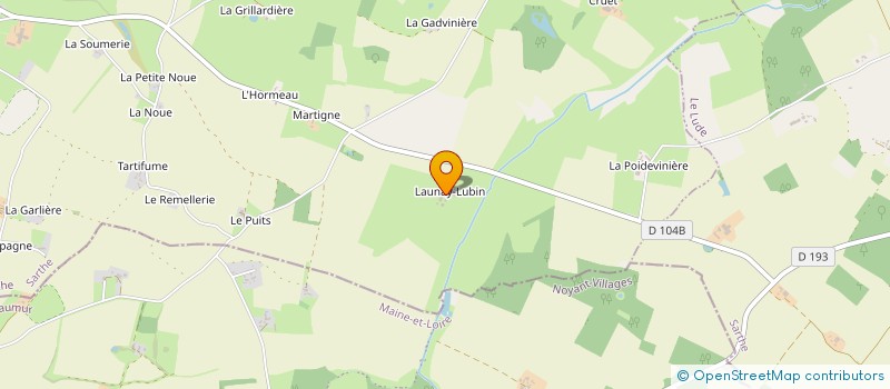 localisation de l'entreprise EARL DE L'AUNAY LUBIN  SAVIGNE-SOUS-LE-LUDE