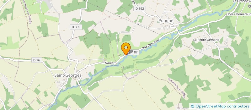 localisation de l'entreprise EARL DE L'AUROCHS VERTS  NANTEUIL-EN-VALLEE