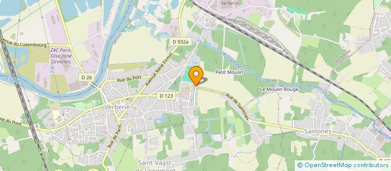 localisation de l'entreprise EARL DE L'AUTOMNE  VERBERIE