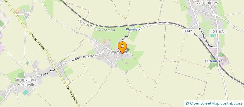 localisation de l'entreprise EARL DE L'EGLISE  WAMBAIX
