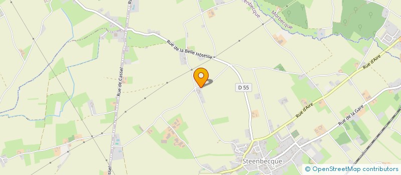 localisation de l'entreprise EARL DE L'ELEVAGE SAINT OMER à STEENBECQUE