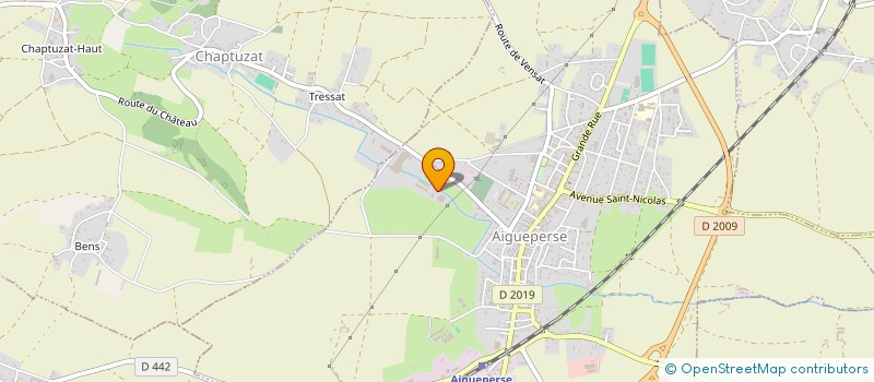 localisation de l'entreprise EARL DE L'ENVOLEE à AIGUEPERSE