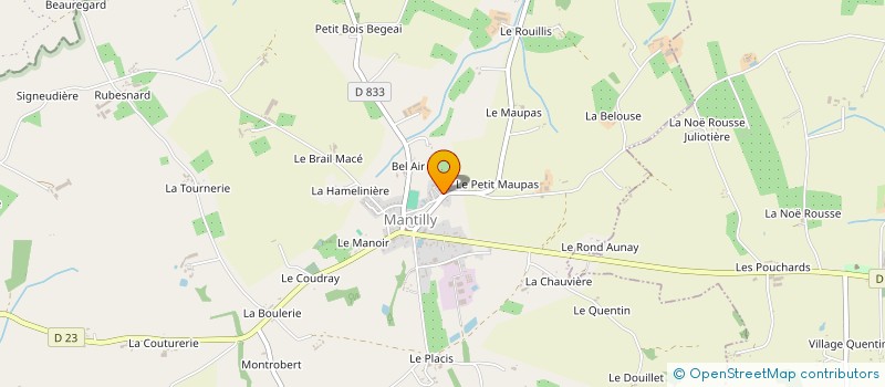 localisation de l'entreprise EARL DE L'EPAIL à MANTILLY