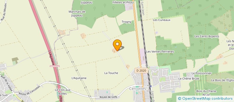 localisation de l'entreprise EARL DE L'EPINETTE à CERCOTTES