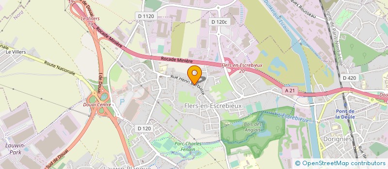 localisation de l'entreprise EARL DE L'ESCREBIEUX  FLERS-EN-ESCREBIEUX