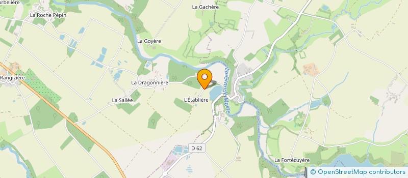 localisation de l'entreprise EARL DE L'ETABLIERE à MONTAIGU-VENDEE