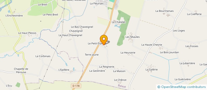localisation de l'entreprise EARL DE L'ETANG à BALAZE
