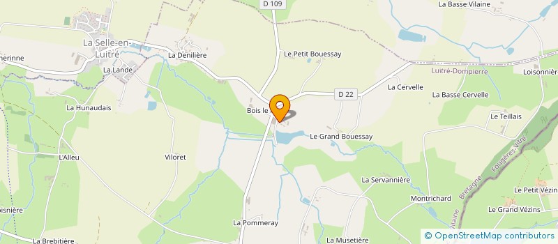 localisation de l'entreprise EARL DE L'ETANG  LUITRE-DOMPIERRE
