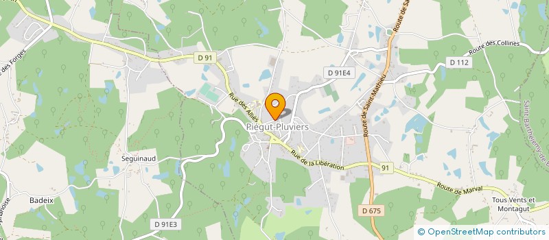 localisation de l'entreprise EARL DE L'ETANG DE BELLEVUE à BUSSEROLLES