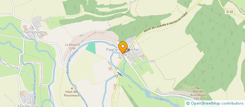 localisation de l'entreprise EARL DE L'HERBUE à PAGNY-LA-BLANCHE-COTE