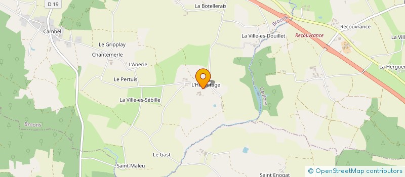 localisation de l'entreprise EARL DE L HERMITAGE à BROONS