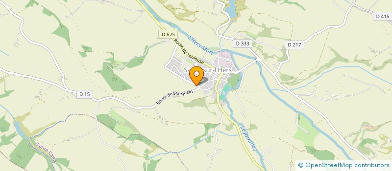 localisation de l'entreprise EARL DE L'HERS  SALLES SUR L'HERS