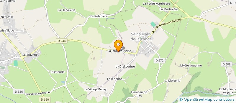 localisation de l'entreprise EARL DE L'HOTEL AU LOUP à BLAINVILLE-SUR-MER