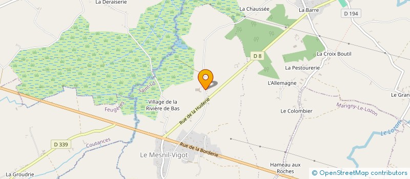 localisation de l'entreprise EARL DE L'HUDERIE  REMILLY LES MARAIS