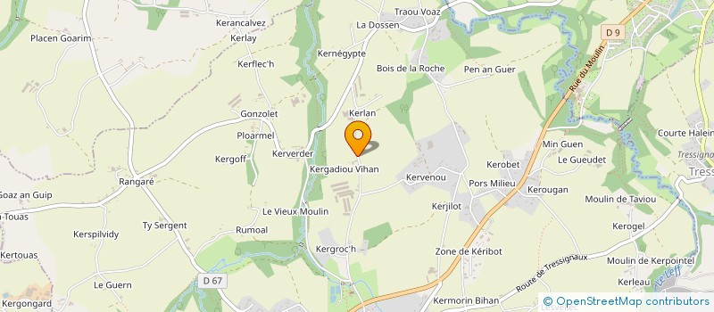 localisation de l'entreprise EARL DE L'ISLE à GOUDELIN