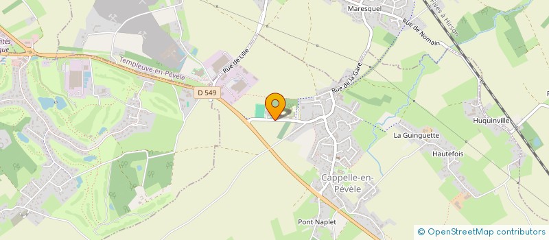 localisation de l'entreprise EARL DE L'OBEAU à CAPPELLE-EN-PEVELE