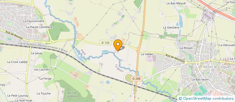 localisation de l'entreprise EARL DE L'ODYSSEE  VEZIN-LE-COQUET