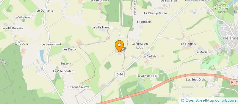 localisation de l'entreprise EARL DE L'OEUF MELORIEN à SAINT-MELOIR-DES-BOIS