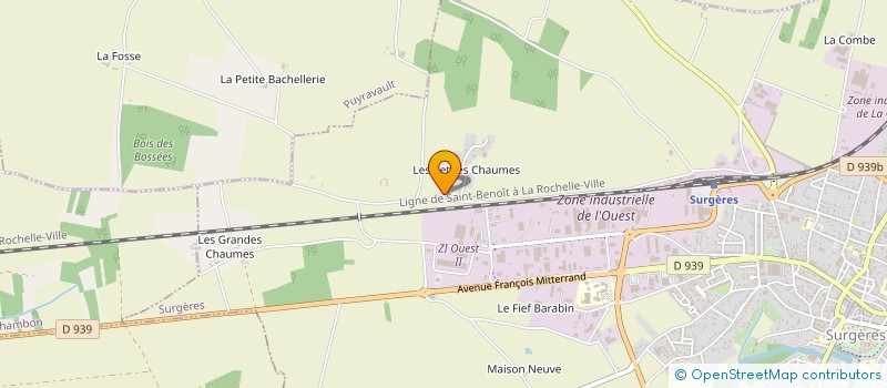 localisation de l'entreprise EARL DE L OLIVIER à SURGERES