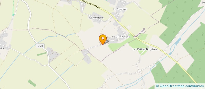 localisation de l'entreprise EARL DE L ORAILLE  BOIS-ARNAULT