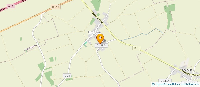 localisation de l'entreprise EARL DE L'ORME A NOEL à UMPEAU