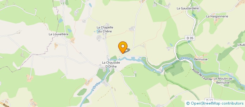 localisation de l'entreprise EARL DE L'ORTHE à VIMARTIN-SUR-ORTHE