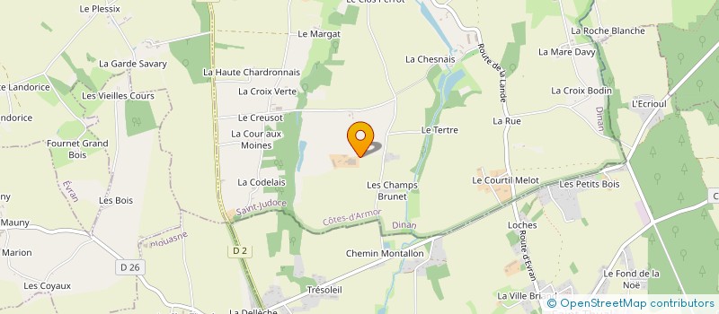 localisation de l'entreprise EARL DE L'OUBLAIRIE à SAINT-JUDOCE