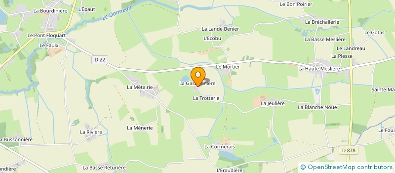 localisation de l'entreprise EARL DE L'OUCHE à TRANS-SUR-ERDRE