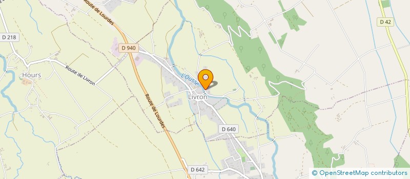 localisation de l'entreprise EARL DE L'OUSSE  LIVRON