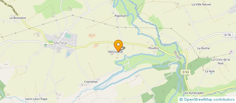 localisation de l'entreprise EARL DE L'OUST à MERLEAC