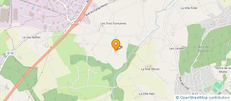 localisation de l'entreprise EARL DE L'URNE à PLEDRAN