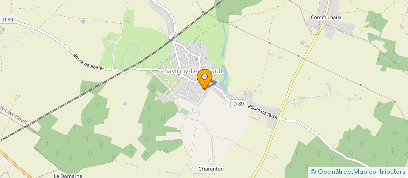 localisation de l'entreprise EARL DE LA BARDERIE  SAVIGNY-LEVESCAULT