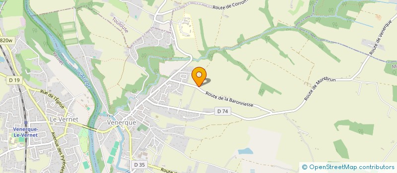 localisation de l'entreprise EARL DE LA BARONNESSE à VENERQUE