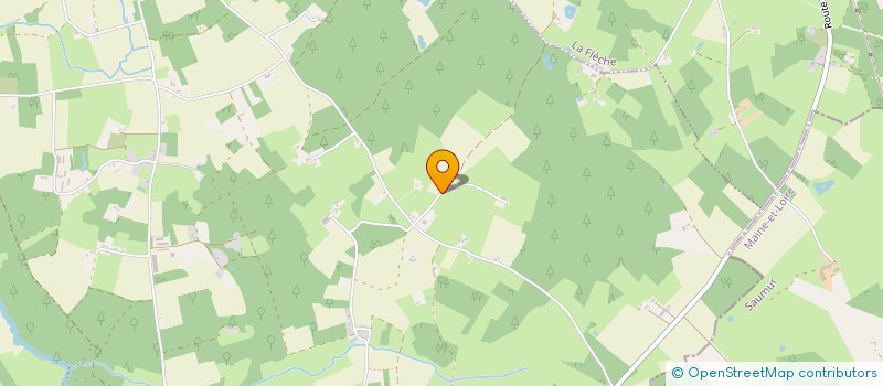 localisation de l'entreprise EARL DE LA BARONNIERE à BAZOUGES CRE SUR LOIR