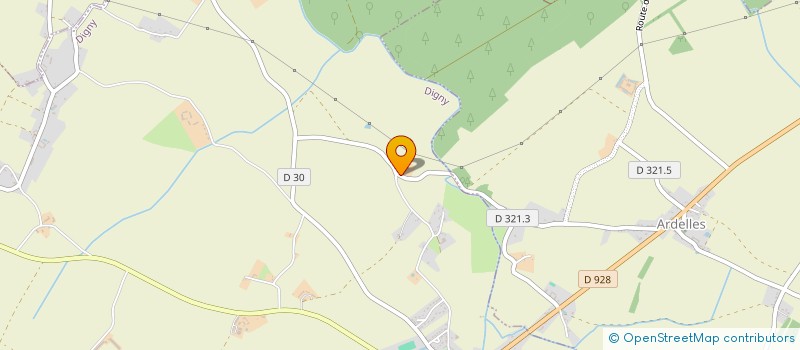 localisation de l'entreprise EARL DE LA BARRE à DIGNY