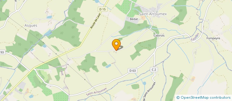 localisation de l'entreprise EARL DE LA BASE  SAINT-ARROUMEX