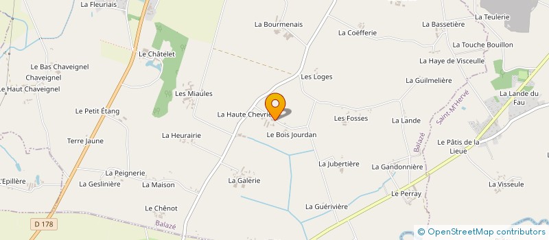 localisation de l'entreprise EARL DE LA BASSE CHEVRIE à BALAZE