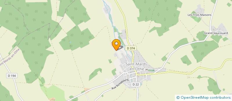 localisation de l'entreprise EARL DE LA BASSE COUR  SAINT-MARDS-EN-OTHE