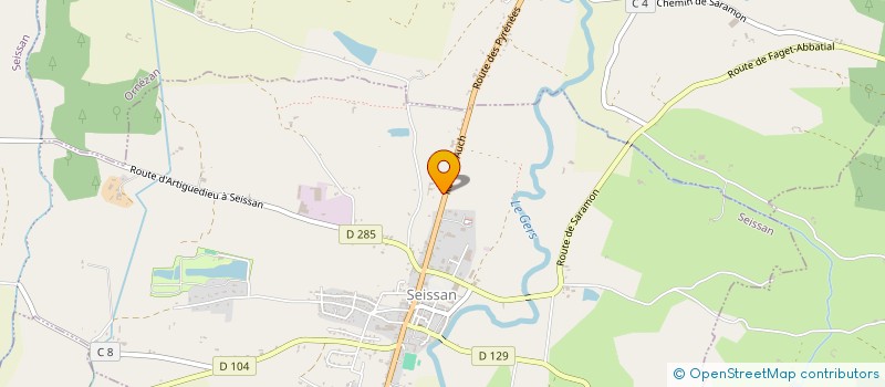 localisation de l'entreprise EARL DE LA BASTISSE  SEISSAN