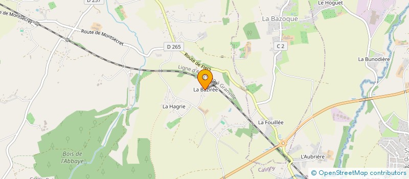 localisation de l'entreprise EARL DE LA BAZIREE à CERISY-BELLE-ETOILE