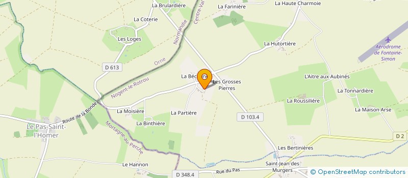 localisation de l'entreprise EARL DE LA BECANNE à FONTAINE-SIMON