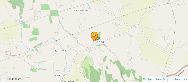 localisation de l'entreprise EARL DE LA BECHETIERE à SAINT-AUBIN-DE-TERREGATTE