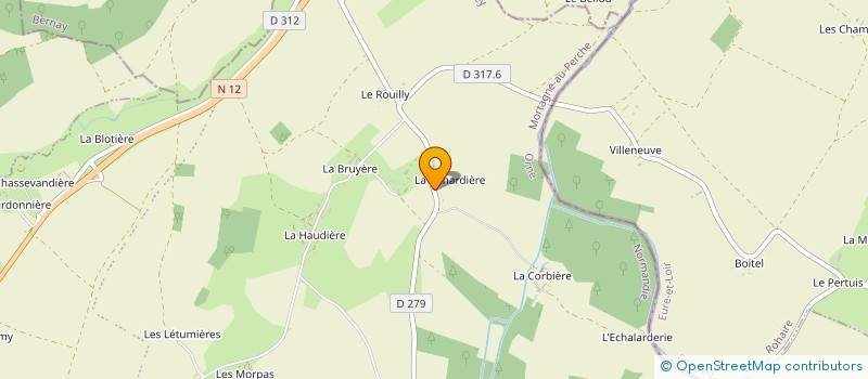 localisation de l'entreprise EARL DE LA BEHARDIERE à CHARENCEY