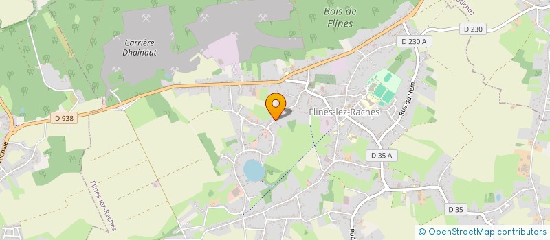 localisation de l'entreprise EARL DE LA BELLE PRAIRIE  FLINES-LEZ-RACHES