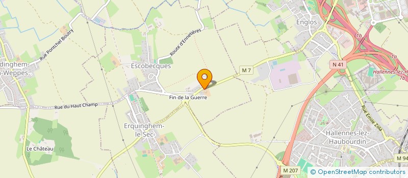 localisation de l'entreprise EARL DE LA BELLEVUE à ESCOBECQUES