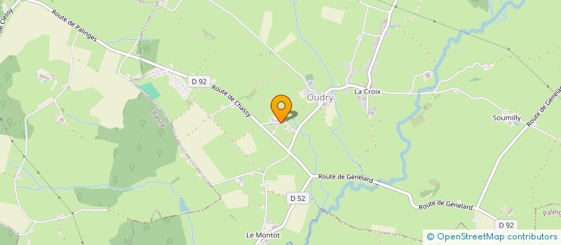 localisation de l'entreprise EARL DE LA BELUZE  OUDRY