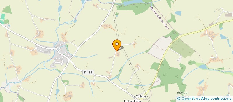 localisation de l'entreprise EARL DE LA BERCHETIERE à MONTREVAULT-SUR-EVRE