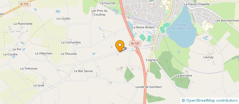 localisation de l'entreprise EARL DE LA BERGERIE à LA NOE-BLANCHE