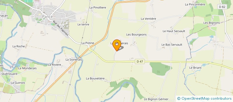 localisation de l'entreprise EARL DE LA BESNERAIS à PANCE