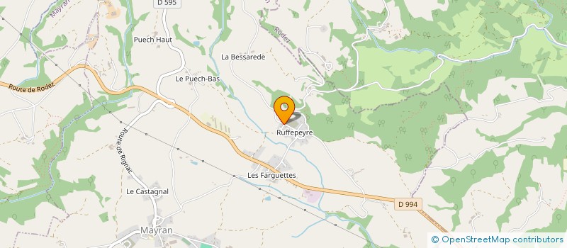 localisation de l'entreprise EARL DE LA BESSAREDE à MAYRAN